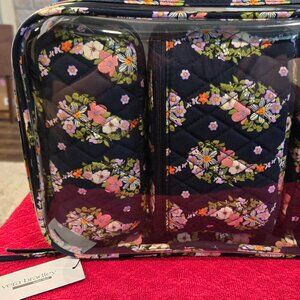 Vera Bradley 3 Pc Cosmetic Case Set Organizer Makeup Bag